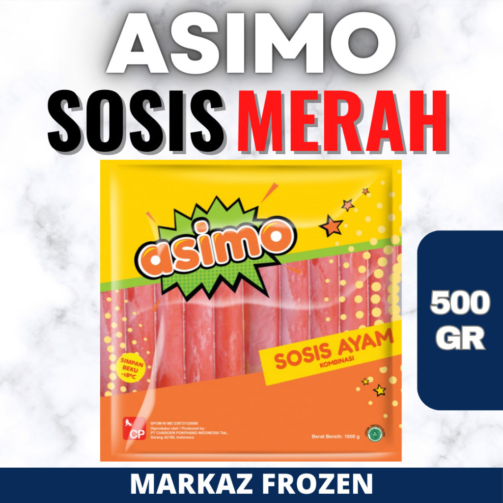 

ASIMO SOSIS AYAM MERAH 500GR (20/Q)