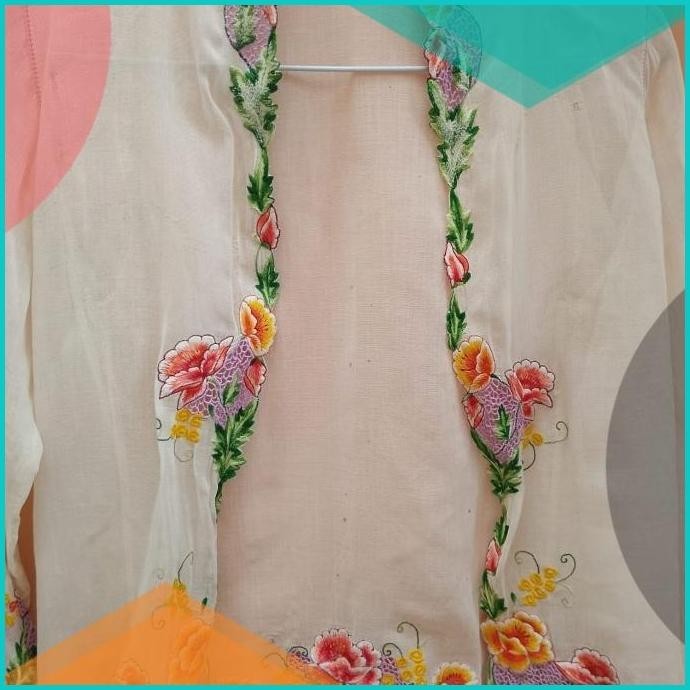 Kebaya Encim Nyonya Lawasan Motif Bunga Warna Warni 13m4yZ4 perkakas