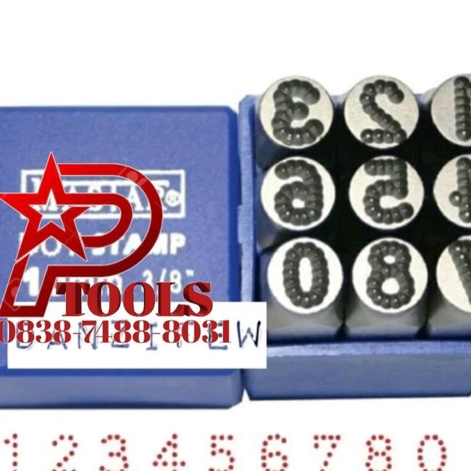 

Angka Ketok Model Titik Size 5Mm 9 Pcs 0-8 Mastar Germany