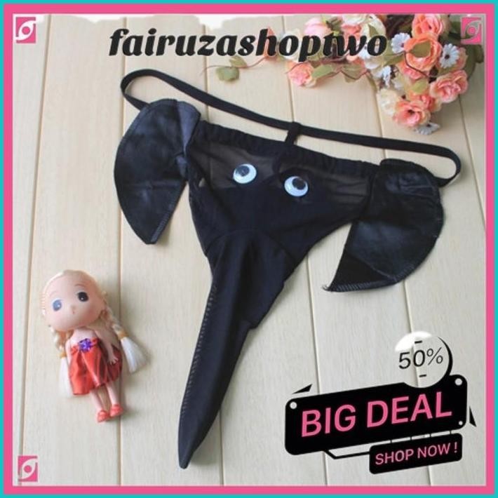 BEST QUALITY CELANA DALAM PRIA LUCU BELALAI GAJAH TRANSPARAN CD2 