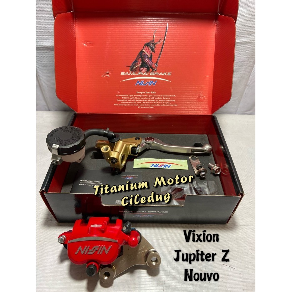 Paket Master Rem Plus Kaliper Nissin Samurai Vixion / Jupiter Z / Fizr