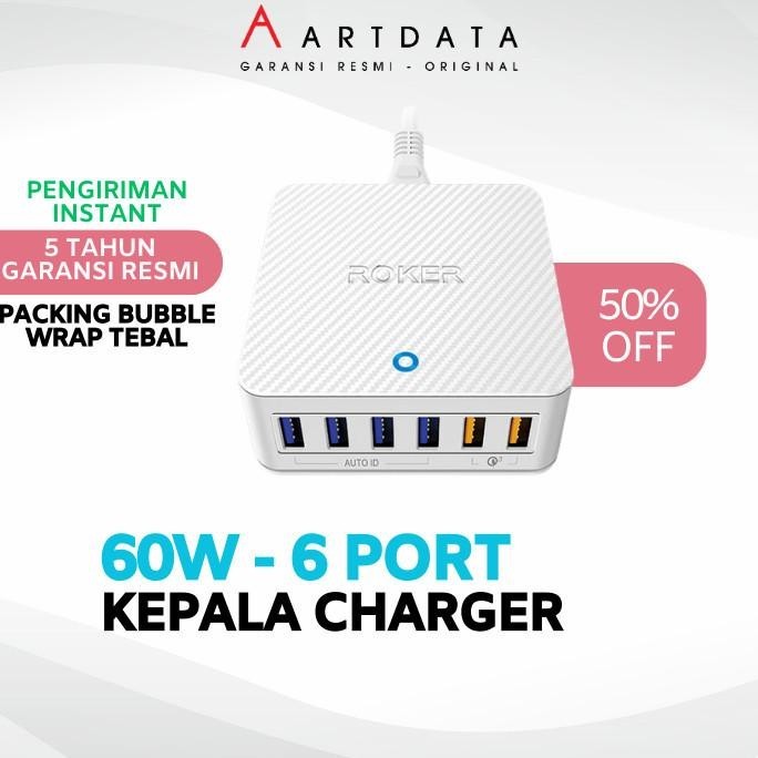 Hippo Penta 5 Port Adaptor Kepala Charger Travel 10A Sdc