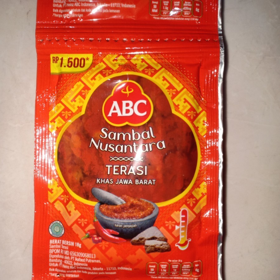

Sambal Terasi ABC Sachet 20 gr ENAK NIKMAT