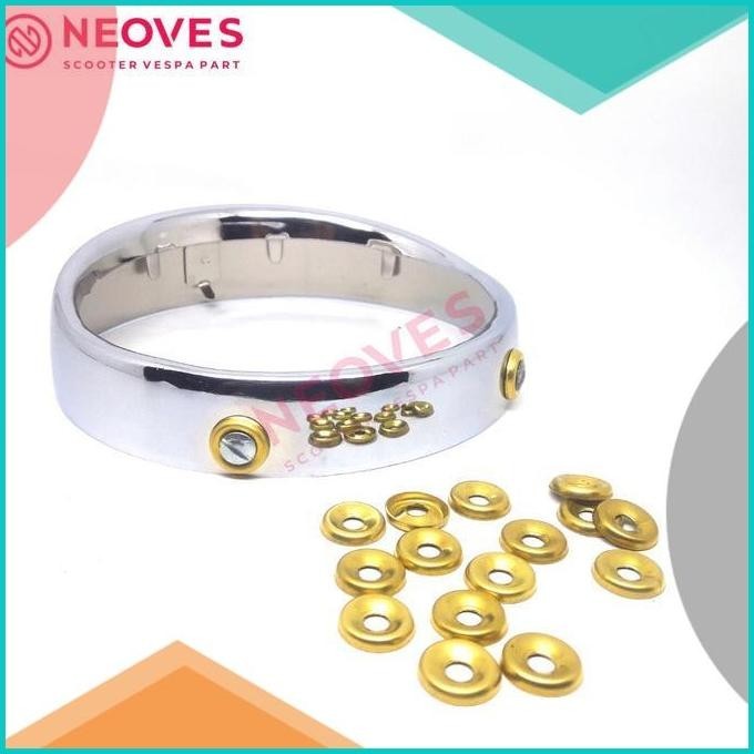 Ring baut lampu depan vespa Finishing washer vespa vbb vnb vgla vglb 1