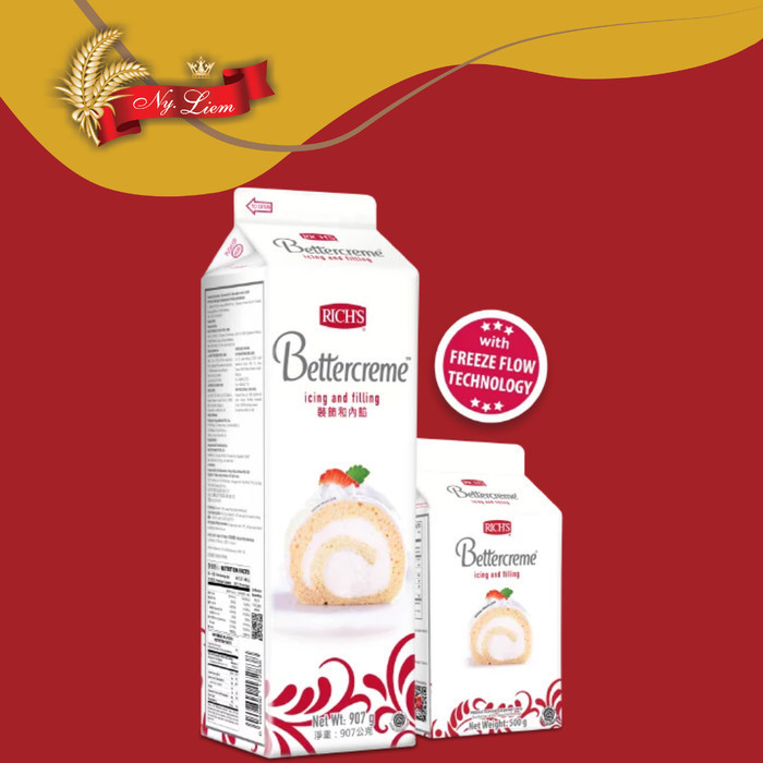 

Terlaris RICH'S Bettercreme Icing and Filling / Pengganti Buttercream 907 gr SALE