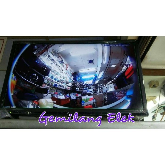 Camera Cctv Panaromic Hd 2.0Mp 360' Indoor Fish Eyes Lens