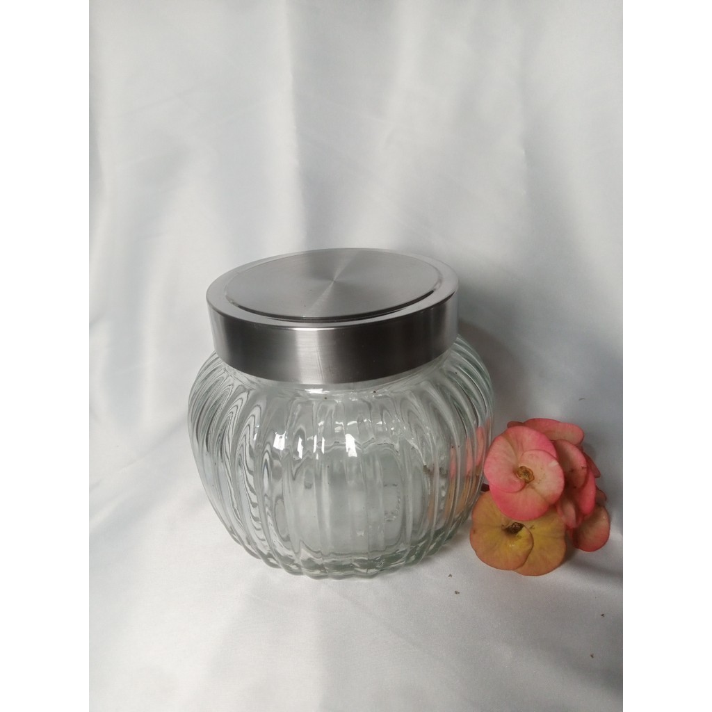 Toples Jadul Toples Ulir Souvenir Toples Kaca Stoples Wadah Penyimpanan Toples Kedap Udara Toples Bu