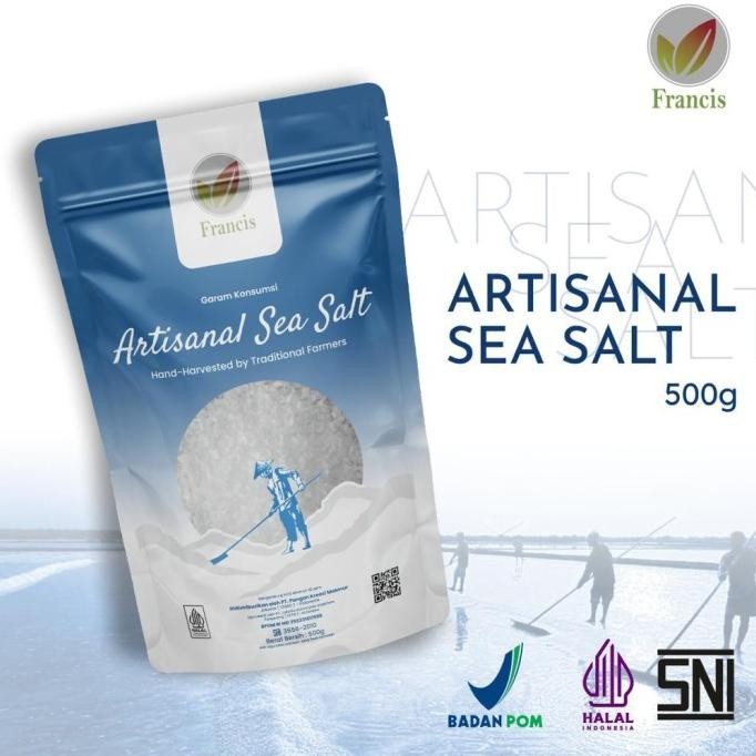 

Francis Artisanal Sea Salt / Garam Laut Artisanal 500g / 500 gram