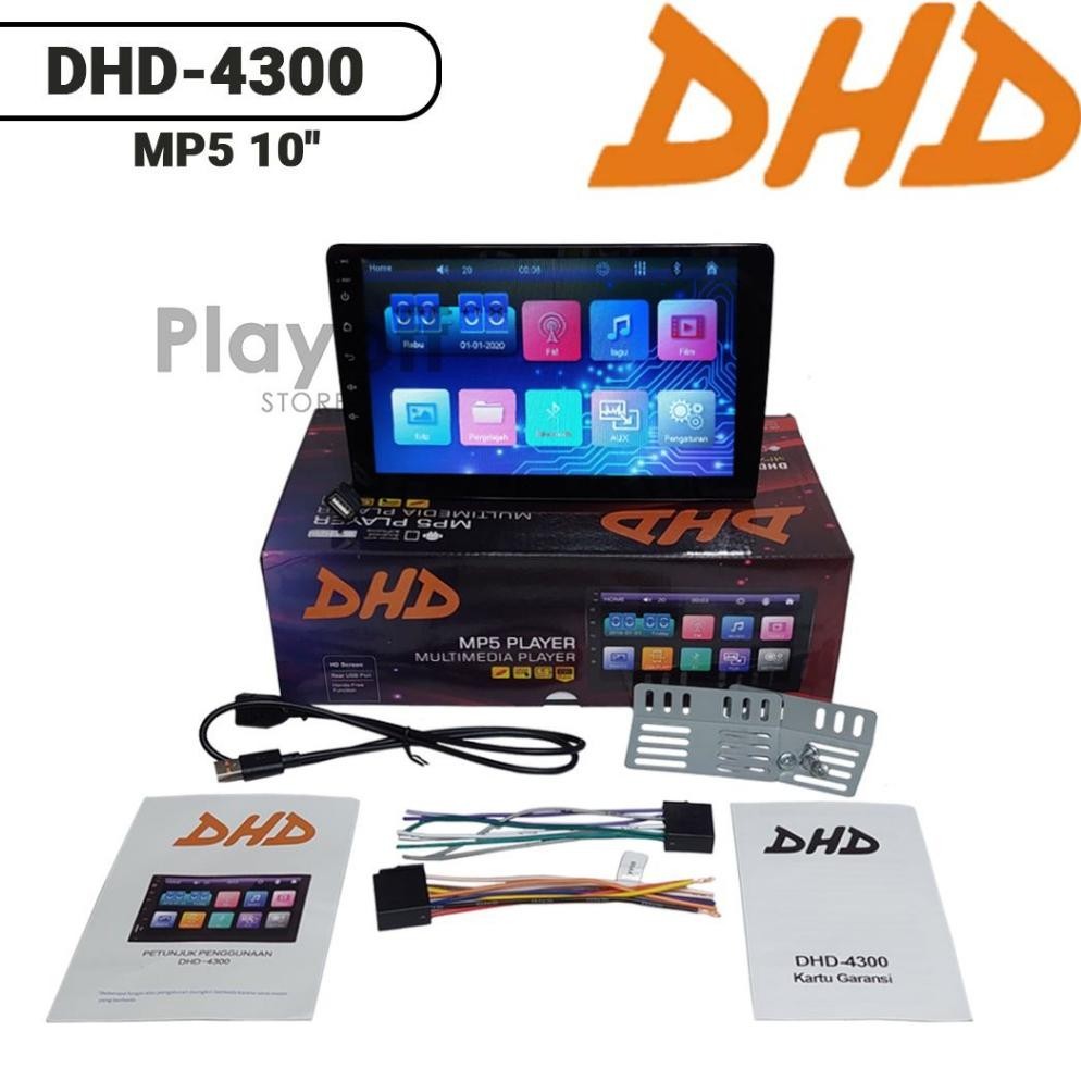 Head Unit Double Din 10 inch Audio Mobil DHD 4300 Tape Mobil Bluetooth Radio MP5 MirrorLink