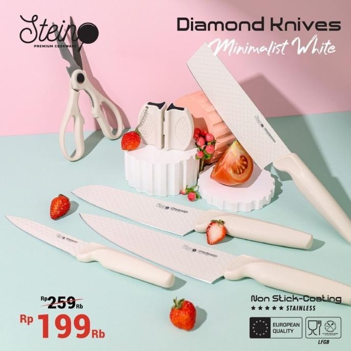 Terlaris Pisau Set Stein Stain Cookware Piso Dapur Steincookware Gustiilasaa