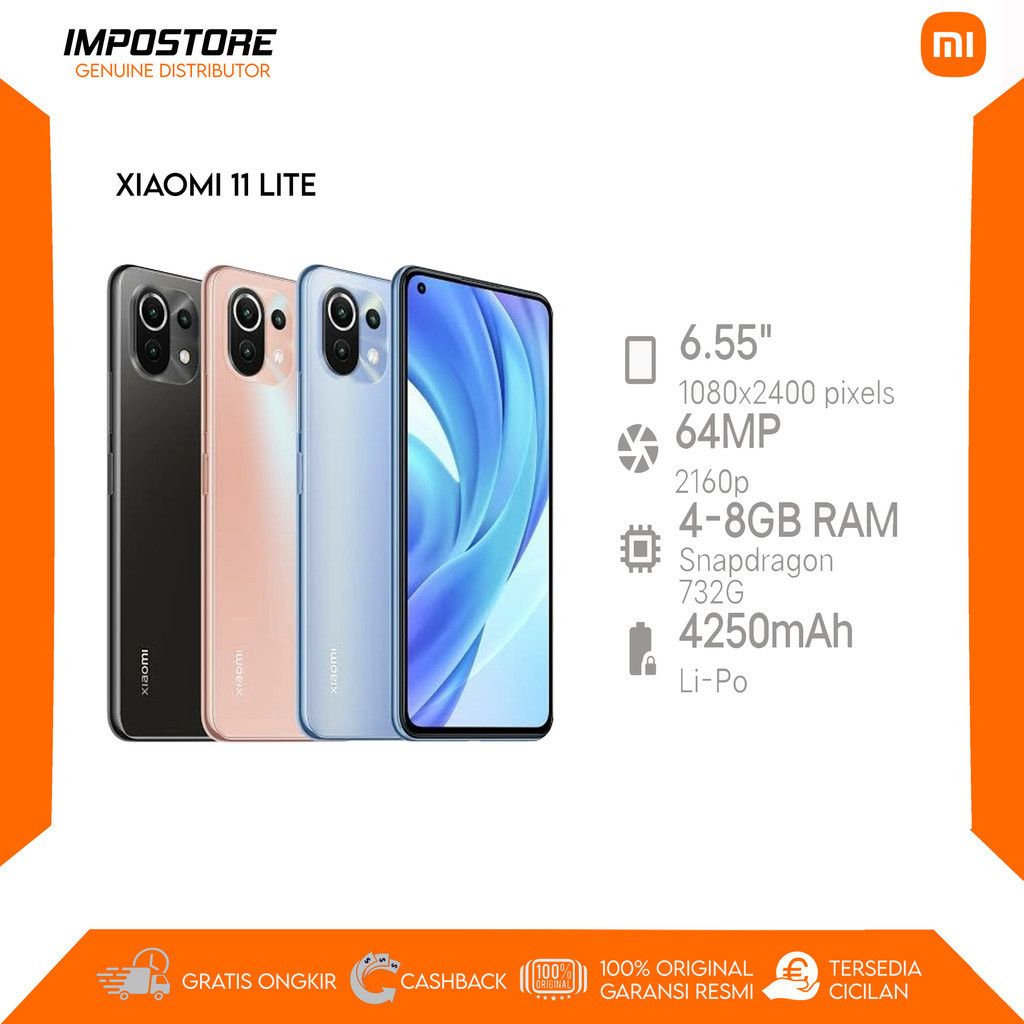 XIAOMI MI 11 LITE - 8/128GB - SNAPDRAGON 732G - REPACK