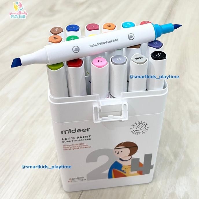 

Mideer Dual Tip Marker 24 Colors Mainan Edukasi Anak