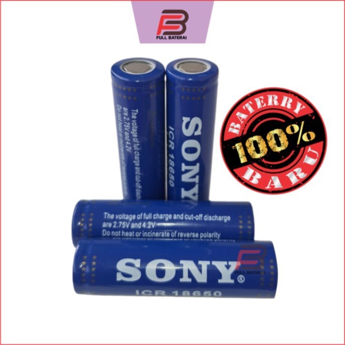 Baterai Charger Lithium 18650 Li-Ion 3.7V 5000Mah Warna Dongker 4 Pcs