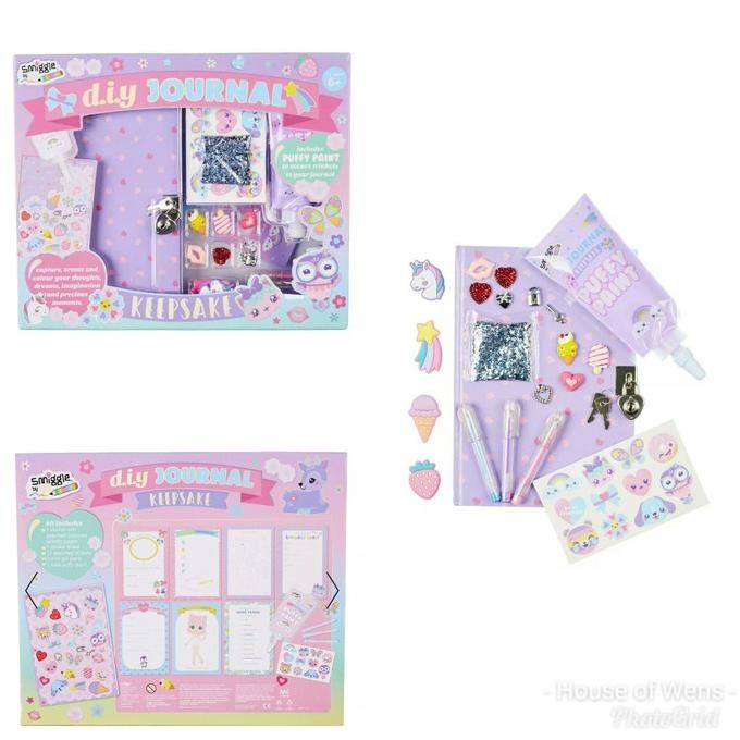 

New Smiggle Diy Keep Safe Journal Kit - Diary Anak Smiggle Stok Terbatas