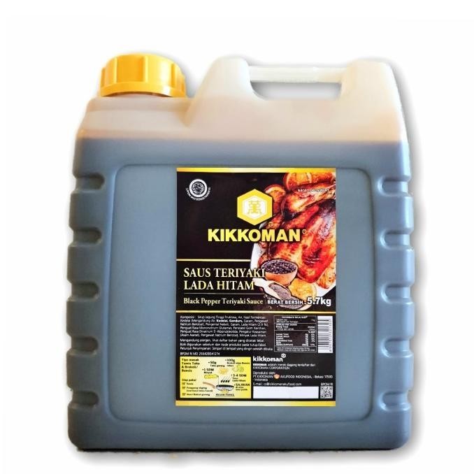 

Kikkoman Saus Teriyaki Lada Hitam - Teriyaki Blackpepper Sauce 5.7Kg