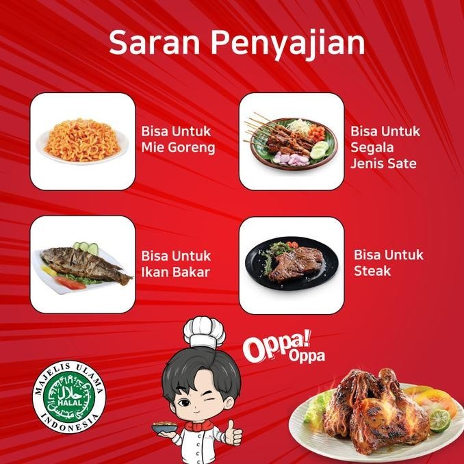 

Saus Perendam Pedas Tokkochi Saus Buldak Pedas 1Kg Oppa-Oppa