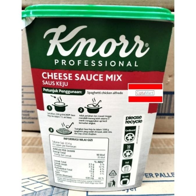 

Knorr Cheese Sauce Mix Saus Keju 750 Gr