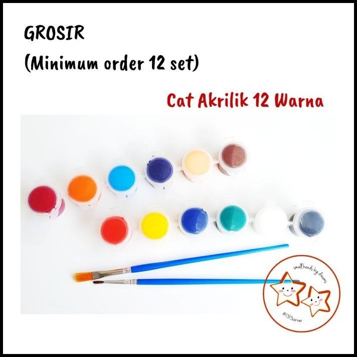 

TERBARU GROSIR CAT AKRILIK SET (12 WARNA) / ACRYLIC PAINT SET 12 COLORS !!