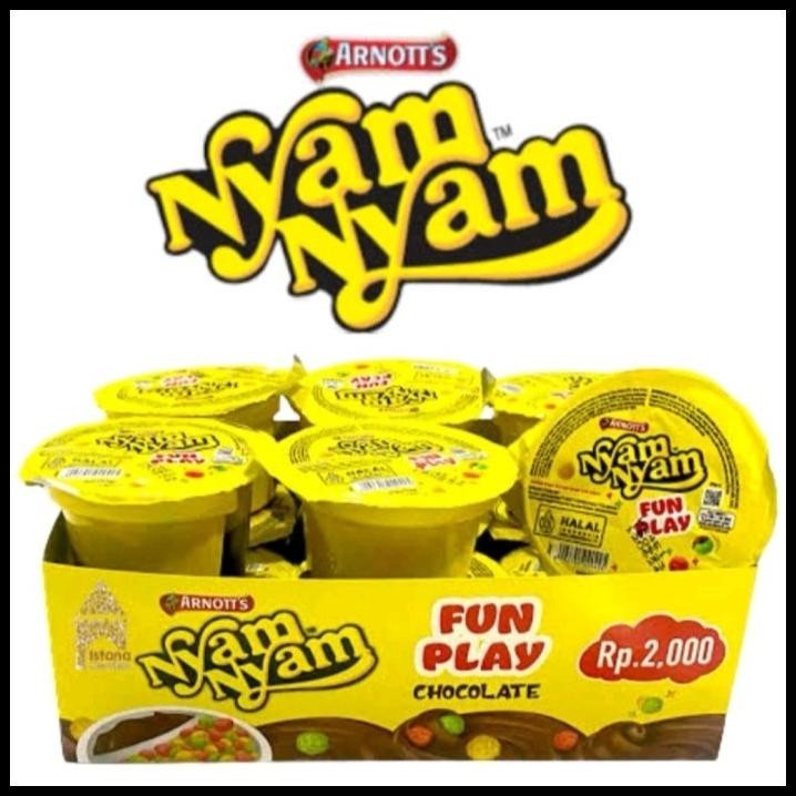 

TERBARU ARNOTTS NYAM NYAM FUN PLAY CHOCOLATE ISI 12PC NYAM NYAM BUBBLE MINI