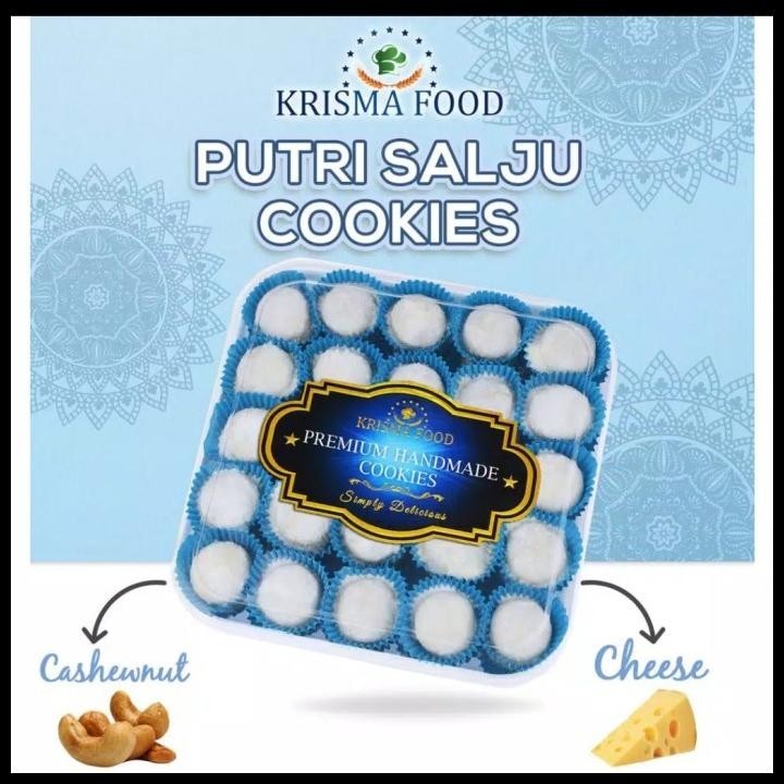 

TERMURAH PUTRI SALJU KEJU PREMIUM KUE KERING PUTRI SALJU KEJU HALAL KRISMA FOOD