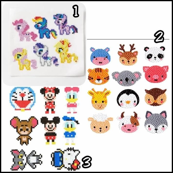

DISKON DIY DIAMOND STICKER UNICORN/PEPPA/VEHICLE KERAJINAN TANGAN !
