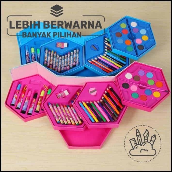 

BEST DEAL CRAYON SET KARAKTER ISI 46 PCS 4 IN 1 MEWARNAI / MELUKIS !!!