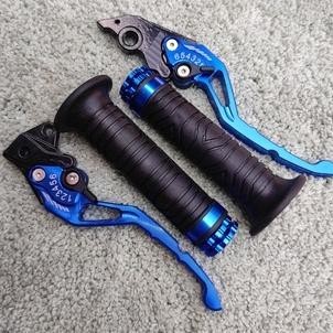 BR - Paket 2in1 Handle Rem Vario 125/150 CBS ISS. Hendel Rem Sisik Vario Full CNC Plus Handgrip Jalu