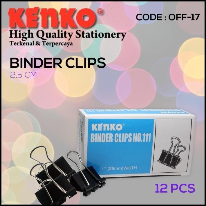 

TERBARU BINDER CLIP KENKO NO 111 KLIP KERTAS 12PCS (OFF-17)