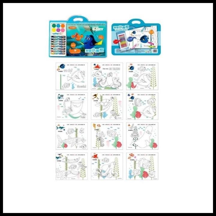 

BEST DEAL BUKU MEWARNAI ANAK / BUKU GAMBAR CRAYON SET MEWARNAI DISNEY PREMIUM