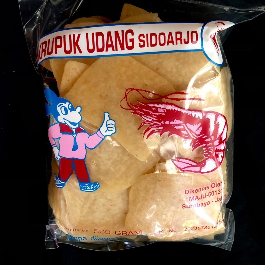 

KERUPUK UDANG MENTAH / KERUPUK UDANG LEBAR MENTAH 'Mickey' @500gr