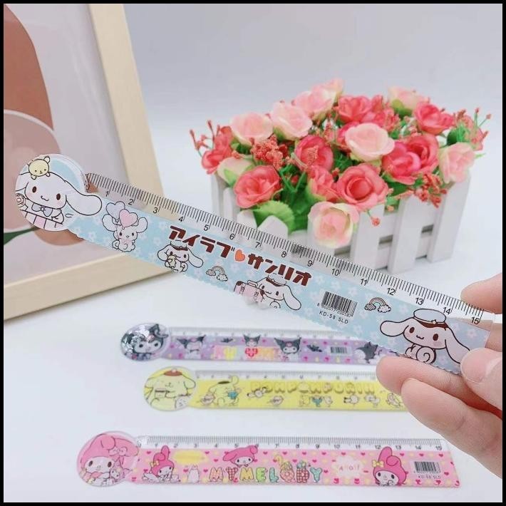 

GRATIS ONGKIR 15 CM PENGGARIS SANRIO KEPALA SANRIO RULER SANRIO KARET KUROMI CINAMON !!!!!!