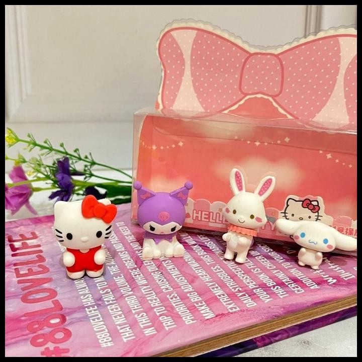 

TERMURAH PENGHAPUS SANRIO BOX MEWAH DAN CUTE SPECIAL EDITION MURAH 1 SET ISI 4 !!!!!