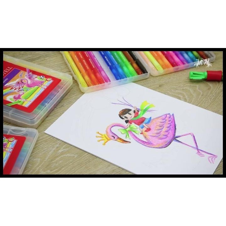 

TERMURAH FABER CASTELL TWIST CRAYONS SET 12 !!