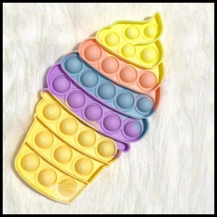 

HOT DEAL POP IT PASTEL ICE CREAM CONE / POPITS LUCU ES KRIM MURAH RAINBOW ITS 2 !!!!