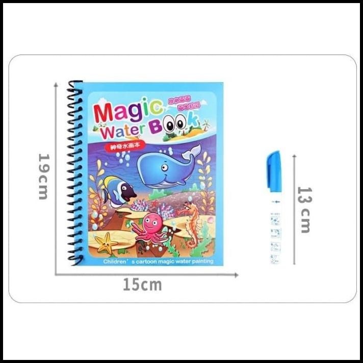 

HOT DEAL MAGIC WATER BOOK/MAGIC WATER PEN/BUKU GAMBAR MEWARNAI/MAINAN EDUKASI