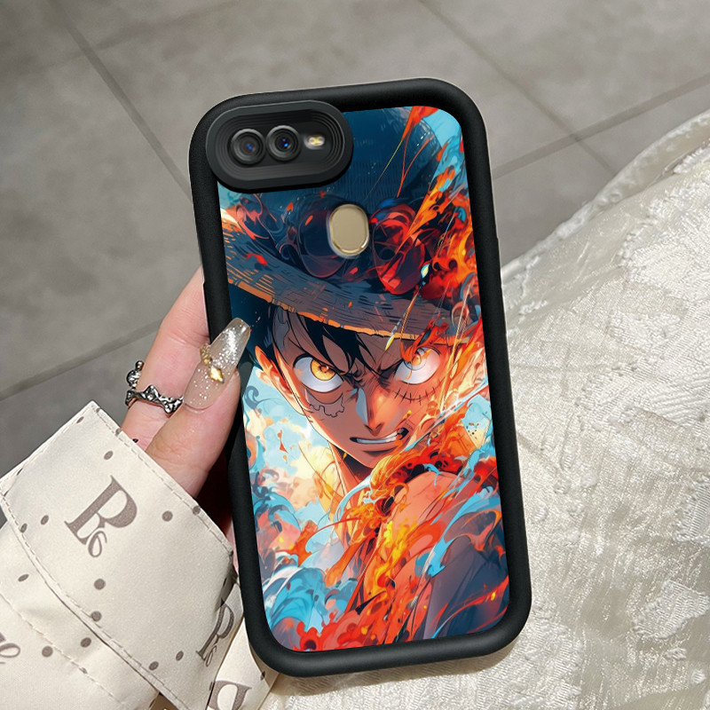 Casing Hp OPPO A7 OPPO A5s OPPO A12 OPPO A12S A11k Case silikon kasingg HP pola Anime Luffy  Casing 