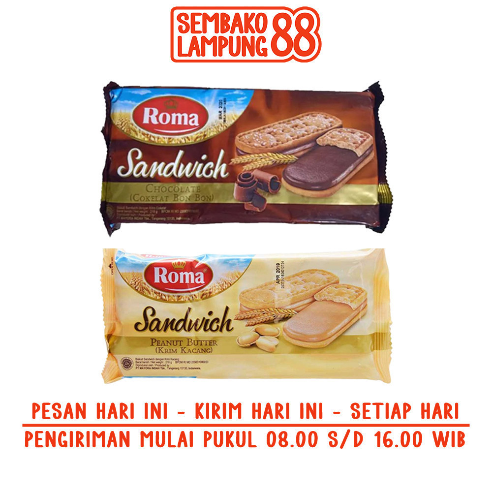 

Roma Sandwich 189 Gr | Sembako Lampung 88