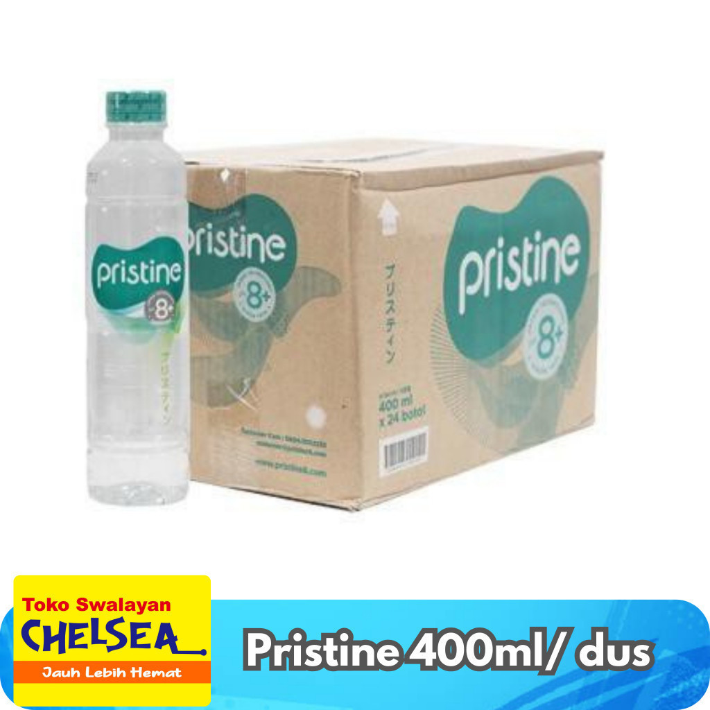 

Pristine ph 8+ Air Mineral 400ml per dus air minum