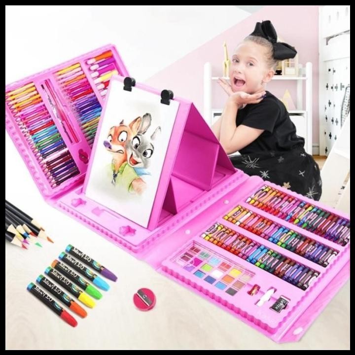 

BEST DEAL CRAYON SET 208PCS ALAT SET MENGGAMBAR / MELUKIS KRAYON SET !