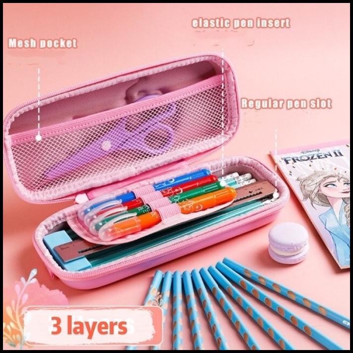 

TERBARU DISNEY 3D EVA MATERIAL HARD CASE PENCIL BOX KOTAK TEMPAT PENSIL DISNEY