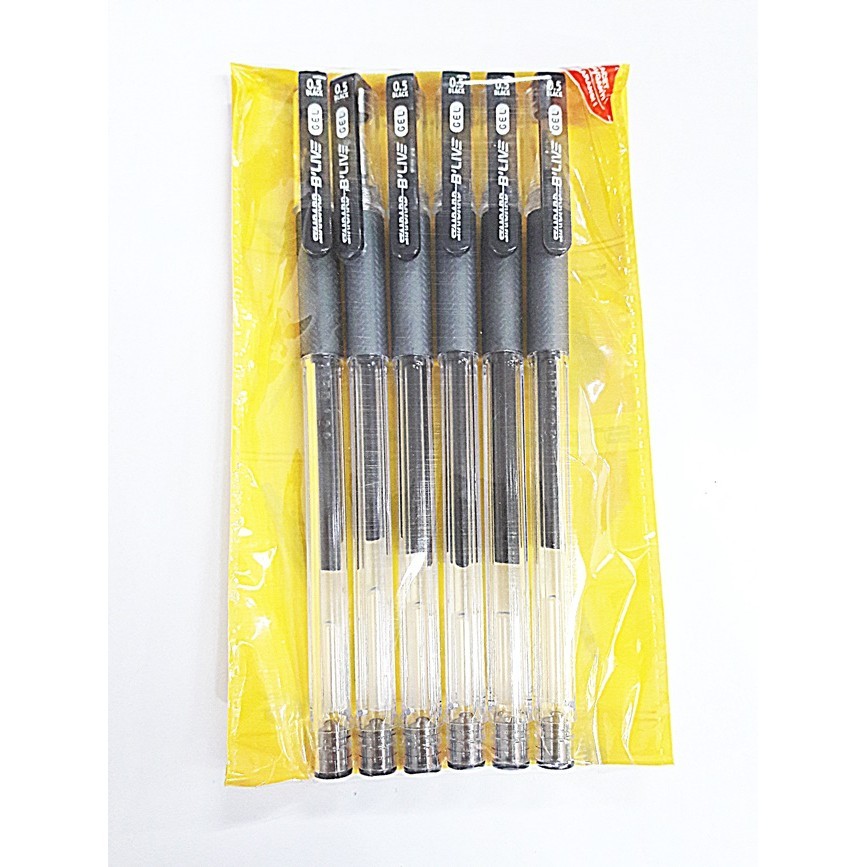 

Pulpen Standard B`Live Gel 0.5 Hitam Set Isi 6