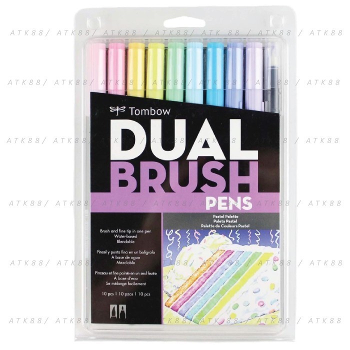 

Terbaru Tombow Dual Brush Pen Set 10 Colors - Pastel Palette Promo Terlaris