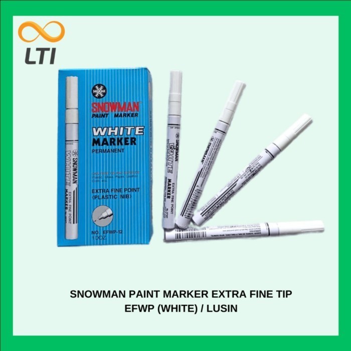

Andma Super Murah Spidol Permanent paint marker snowman WHITE - EFWP-12