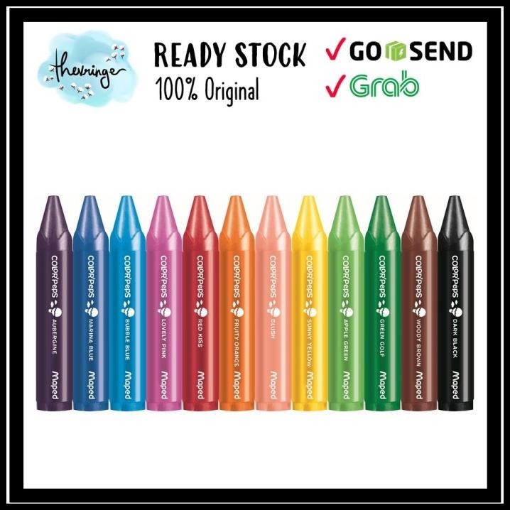

BEST DEAL MAPED MY FIRST JUMBO WAX CRAYON 12 COLORS UNTUK BATITA / 1 TAHUN KEATA !!!!!!