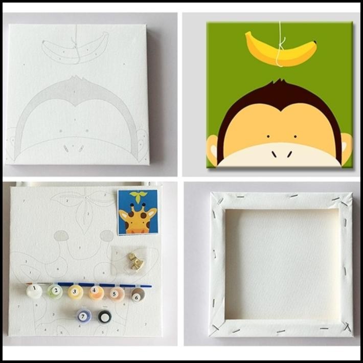

GRATIS ONGKIR [KT] PAINTING BY NUMBER CHILDREN CANVAS / SET KANVAS LUKIS ANAK