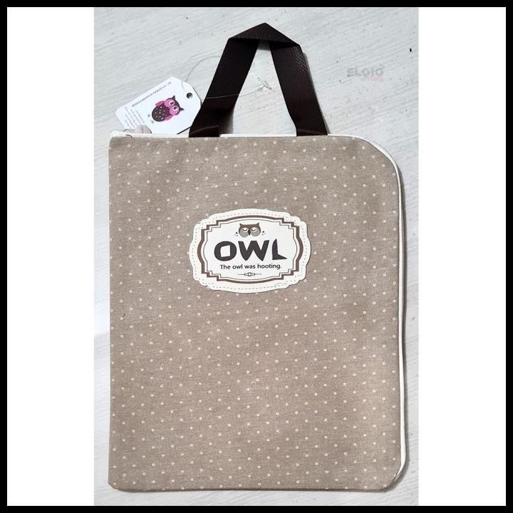 

HOT DEAL TAS MAP KOREA MOTIF BURUNG HANTU OWL DOCUMENT ORGANIZER COKLAT MUDA !!!!!!