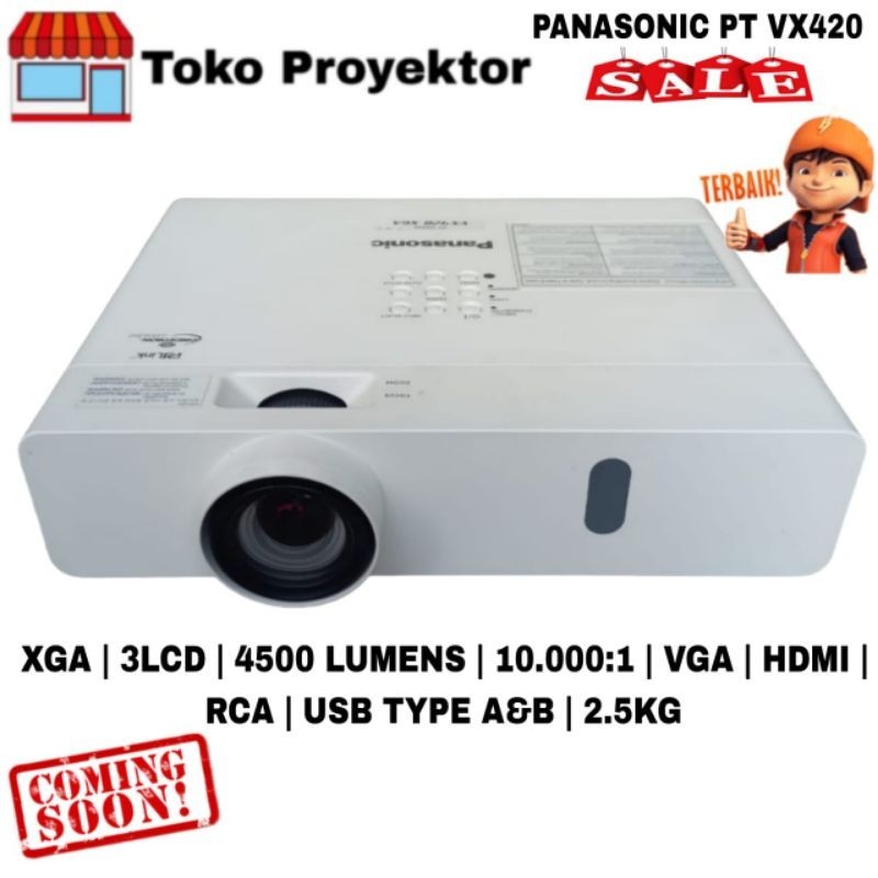 Proyektor Panasonic PTVX410/420 Bekas / Second Murah Bagus