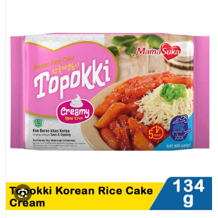 

Mie Mama suka Topokki Korean Rice Cake Creamy Original