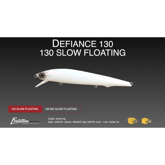 Zerek DEFIANCE Floating Minnow 130mm 20g - Umpan Pancing Topwater BKK