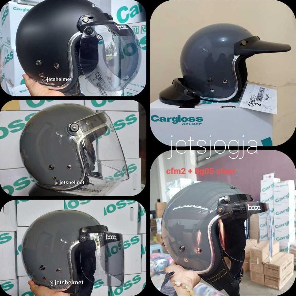 Barangmurahco Helm Cargloss Original Dark Grey / Anchor Grey Glossy / Anchor Grey Doff Cargloss Cfm 